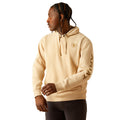Ariat Men's Logo Hoodie in Tan Heather Colour Front