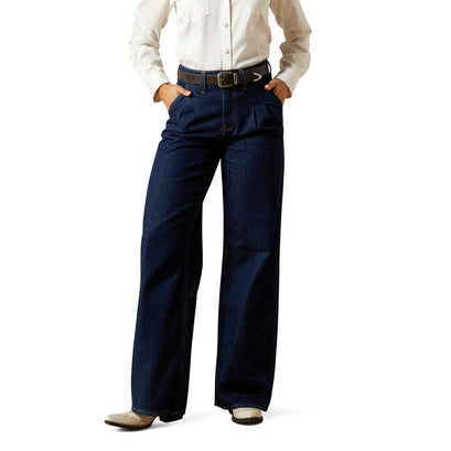 Ultra High Rise Pleated Trouser Jeans