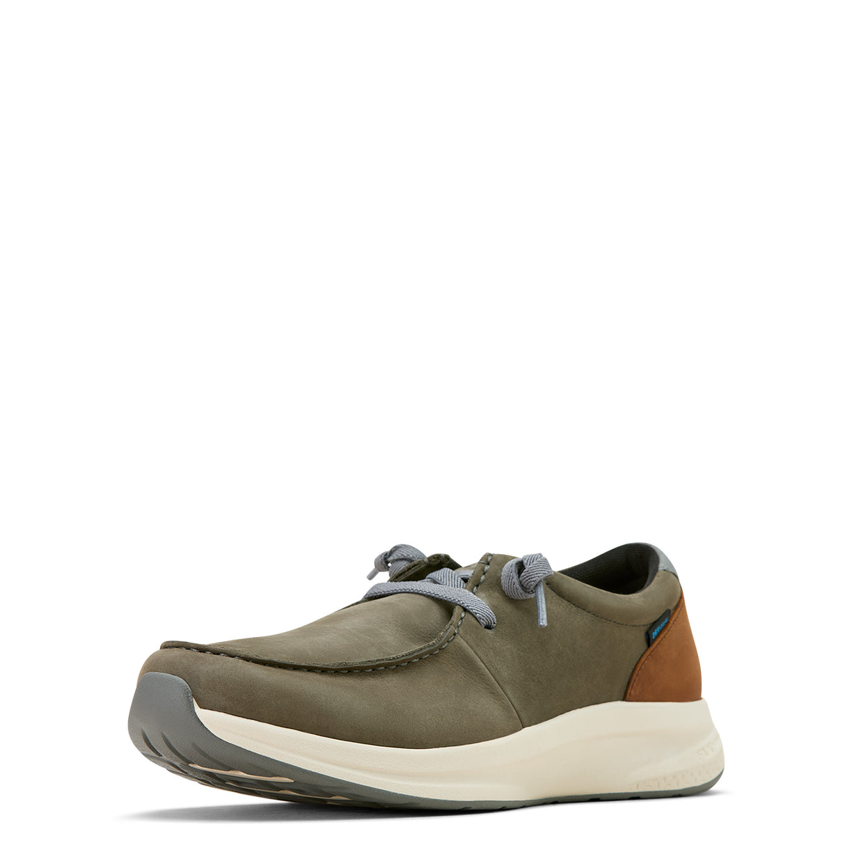 Ariat Men's Buckeye Waterproof Shoes in Dark Grey & Status Brown Front