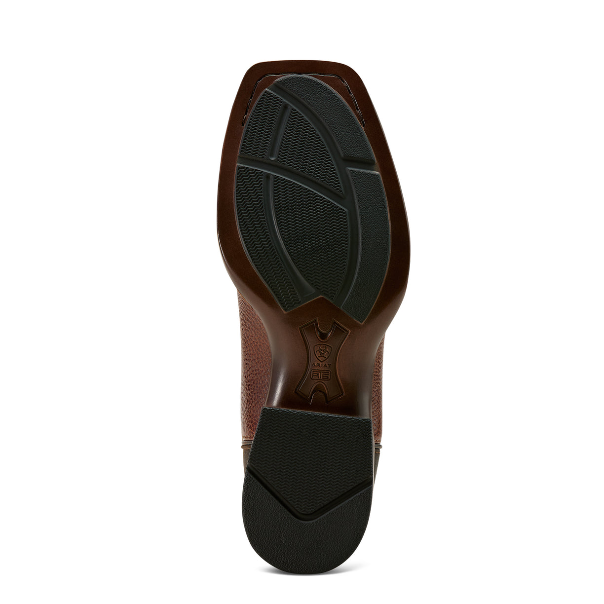 Ariat Men's Dakota VentTEK Cowboy Boots in Beastly Brown & Brown Bomber Leather - Sole