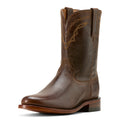 Ariat Men's Downtown Western Boot in loco brown leather - Front