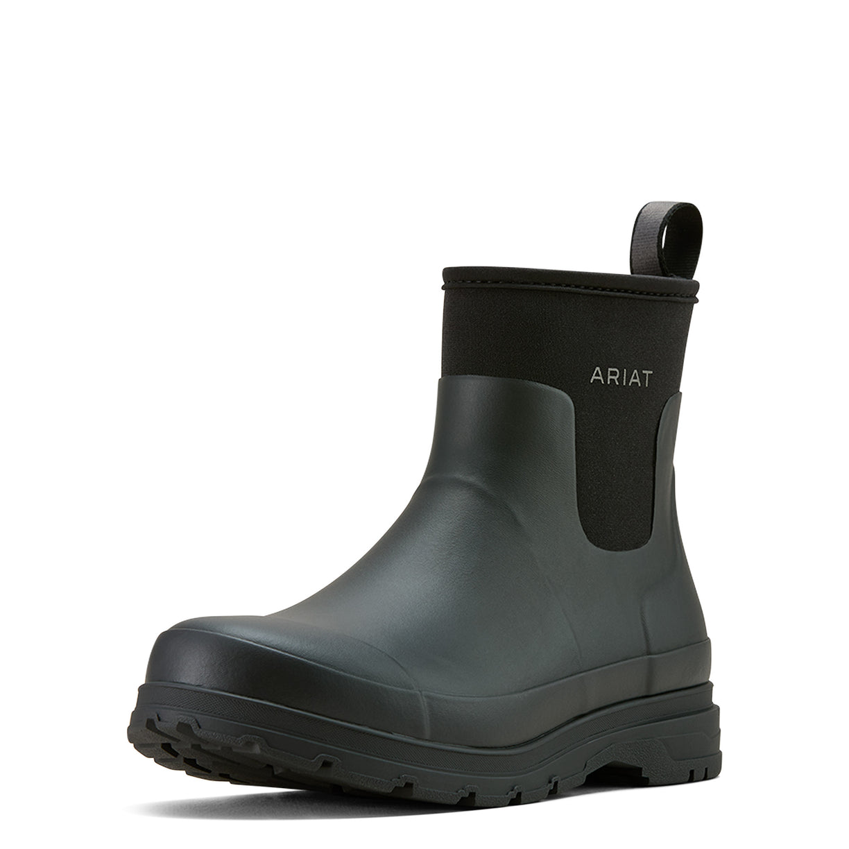 Ariat Men's Kelmarsh Shortie Rubber Boot in black - Front