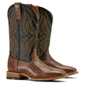 Ariat Men's Baxter Cowboy Boot in Dark Tan & Black Deertan Colour Pair