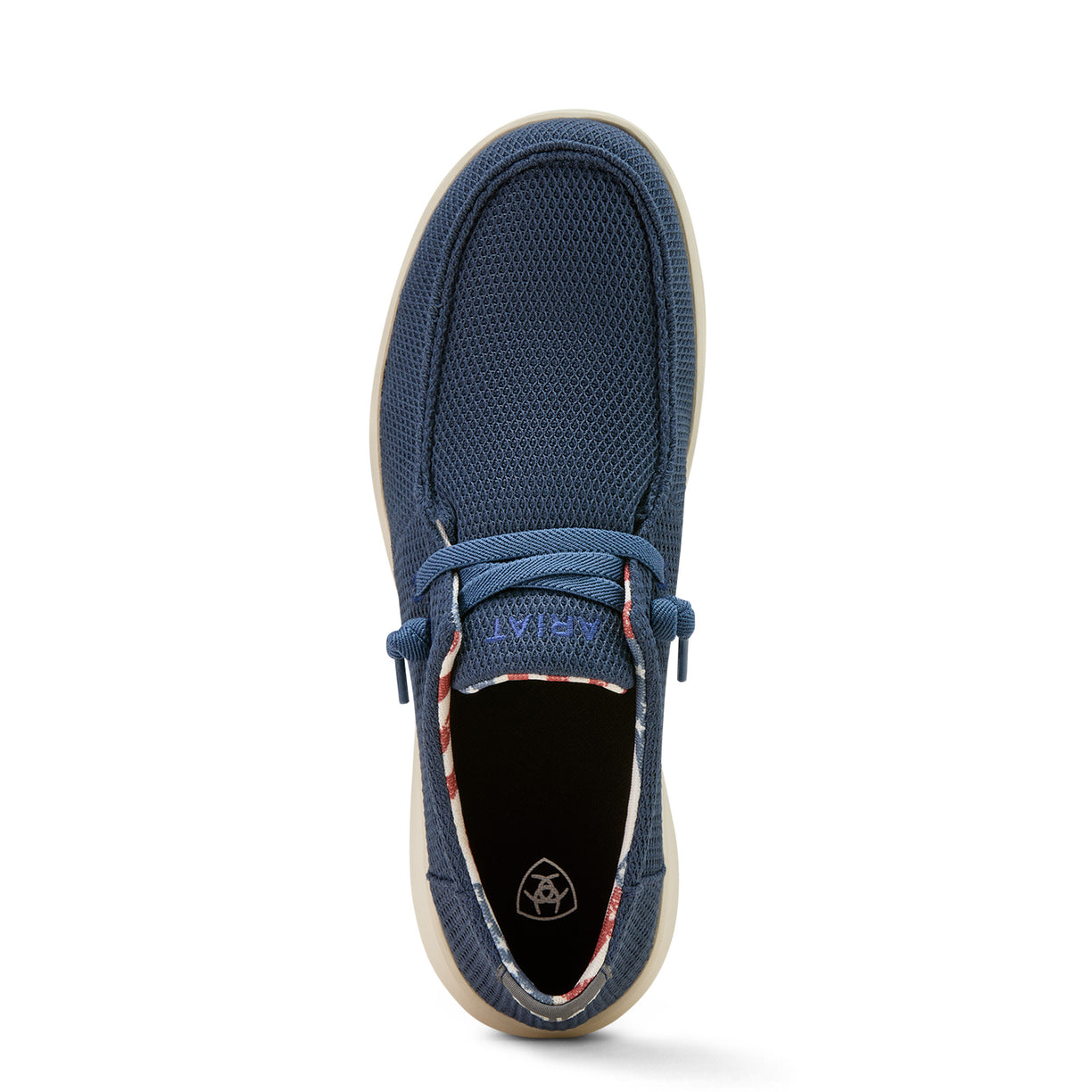 Ariat Men's Hilo Shoe in navy mesh - Top