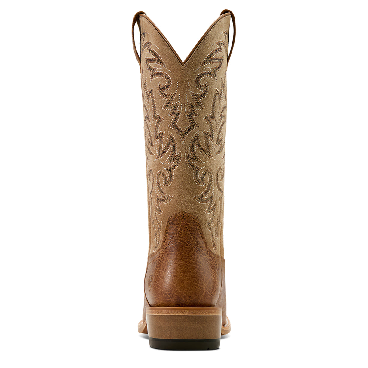 Ariat Men's Futurity Champ Cowboy Boot in tan tone leather - Heel