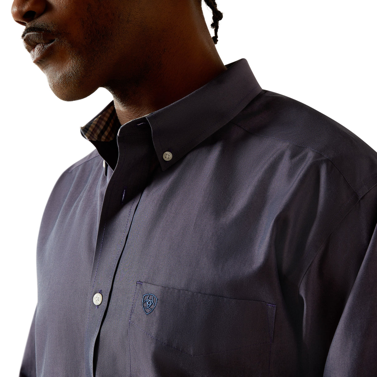 Wrinkle Free Solid Pinpoint Oxford Classic Fit Shirt