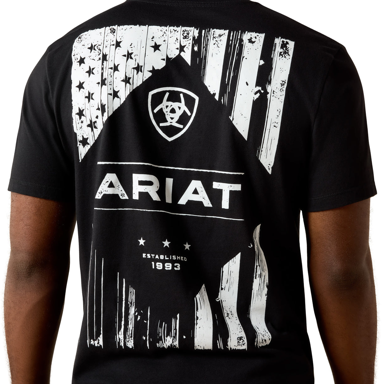 Ariat Wooden Diamond Flag Classic Fit T-Shirt