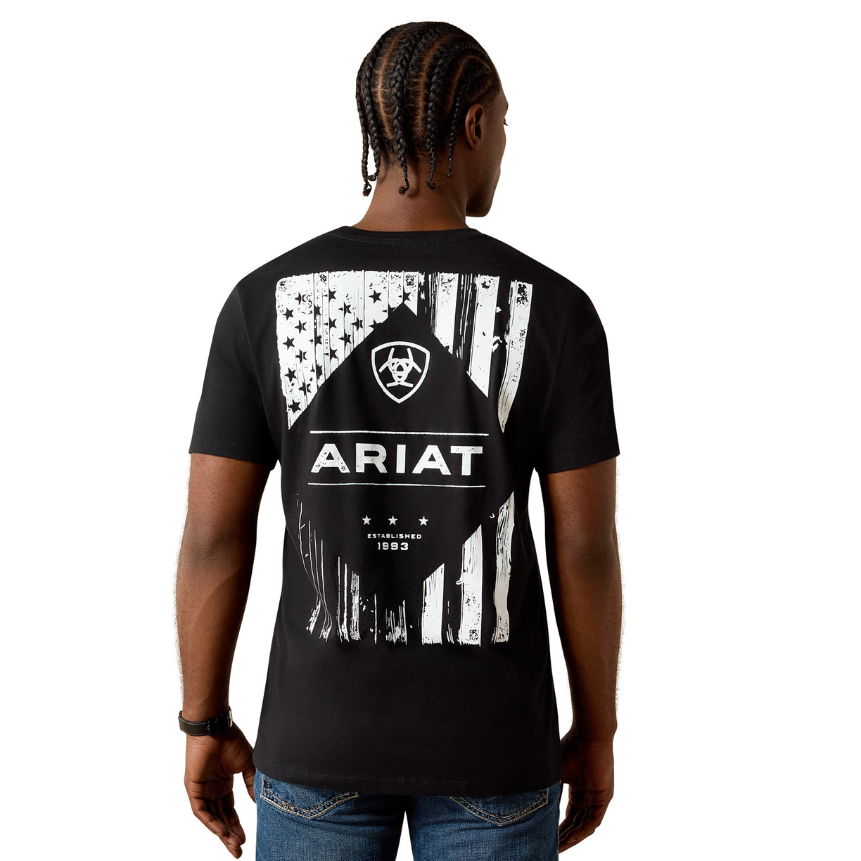 Ariat Wooden Diamond Flag Classic Fit T-Shirt