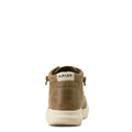 Brown sneaker with 'Ariat' logo on a white background