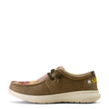 Brown casual shoe on a white background