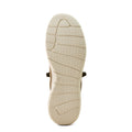 Close-up of a sandal sole with Ariat logo on a white background