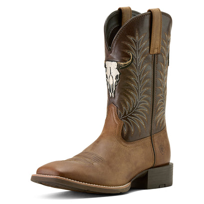 Sport Steer Skull Cowboy Boot