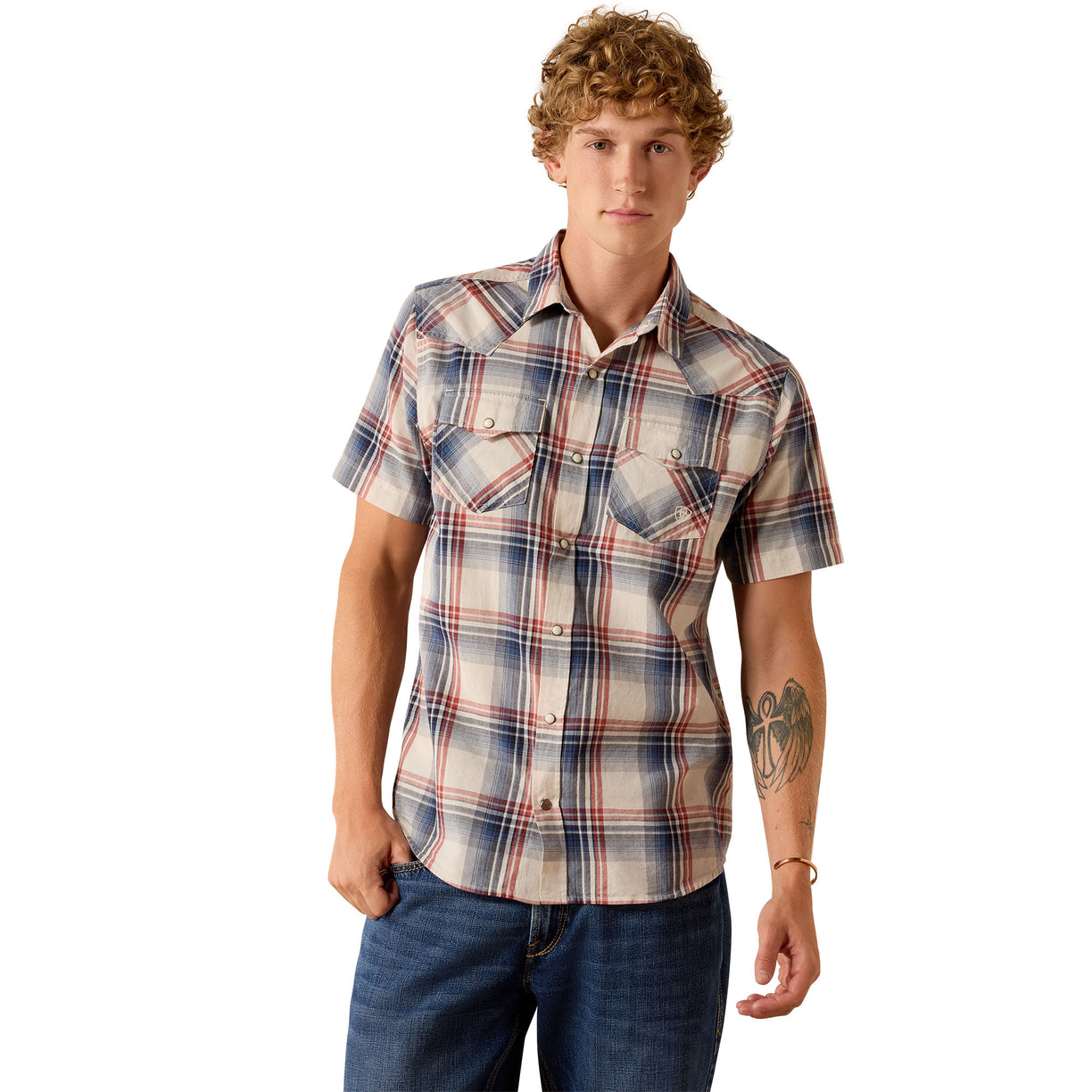 Retro Haines Fitted Snap Shirt