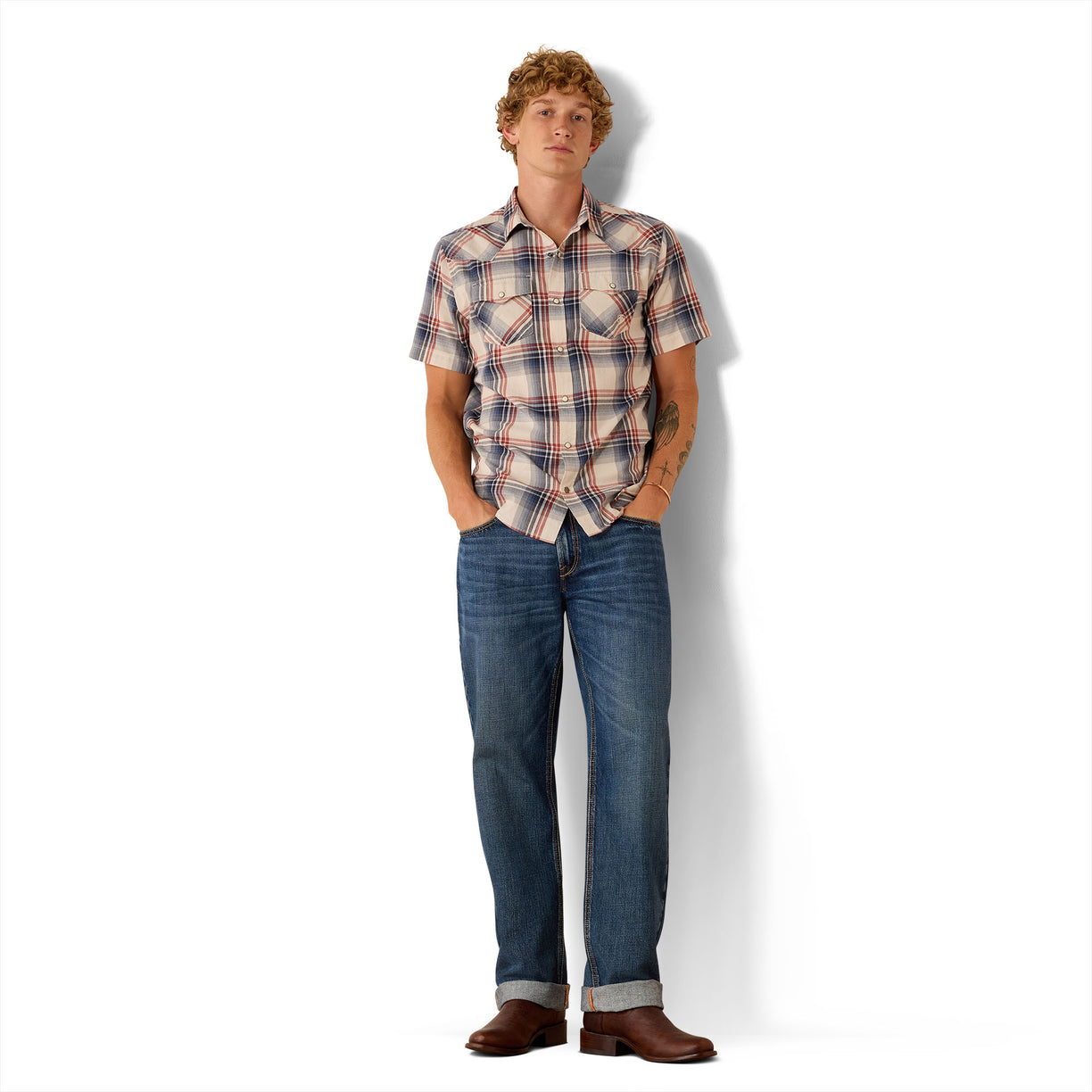 Retro Haines Fitted Snap Shirt