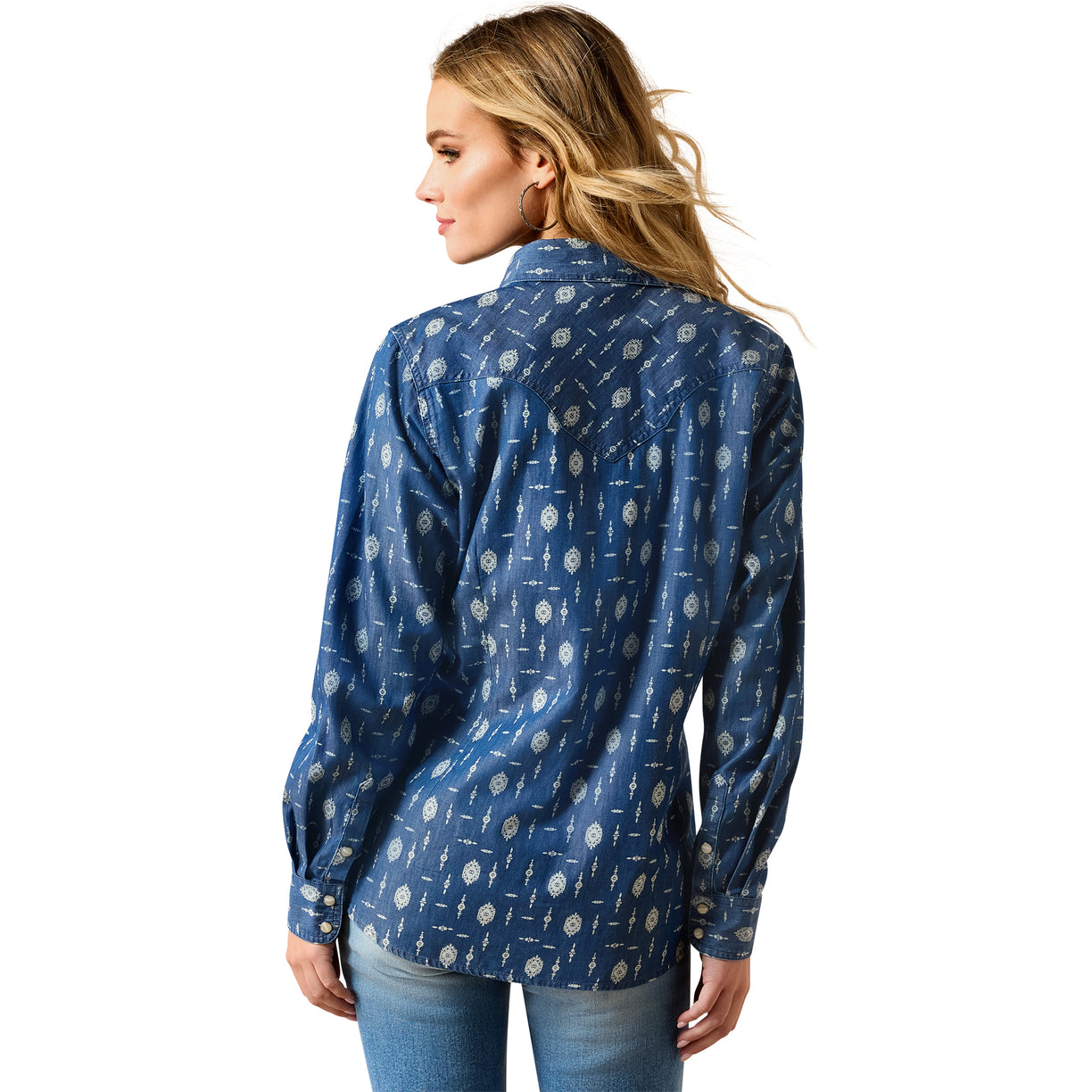 Wild Blue Western Snap Shirt