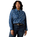 Wild Blue Western Snap Shirt