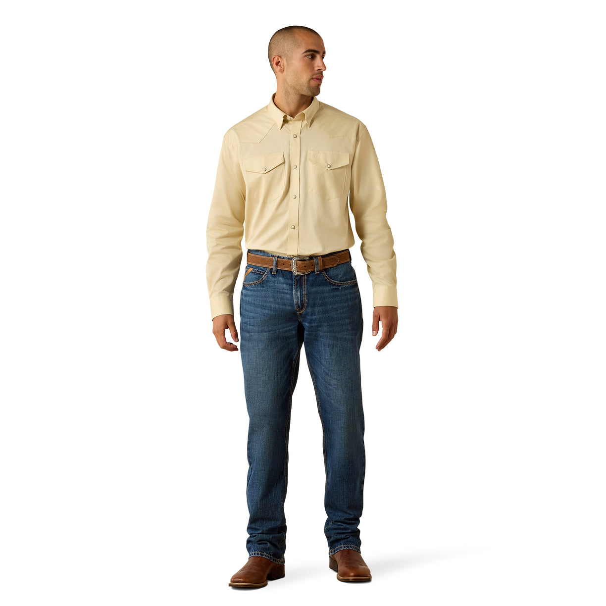 Lightweight Twill Classic Fit Snap Shirt