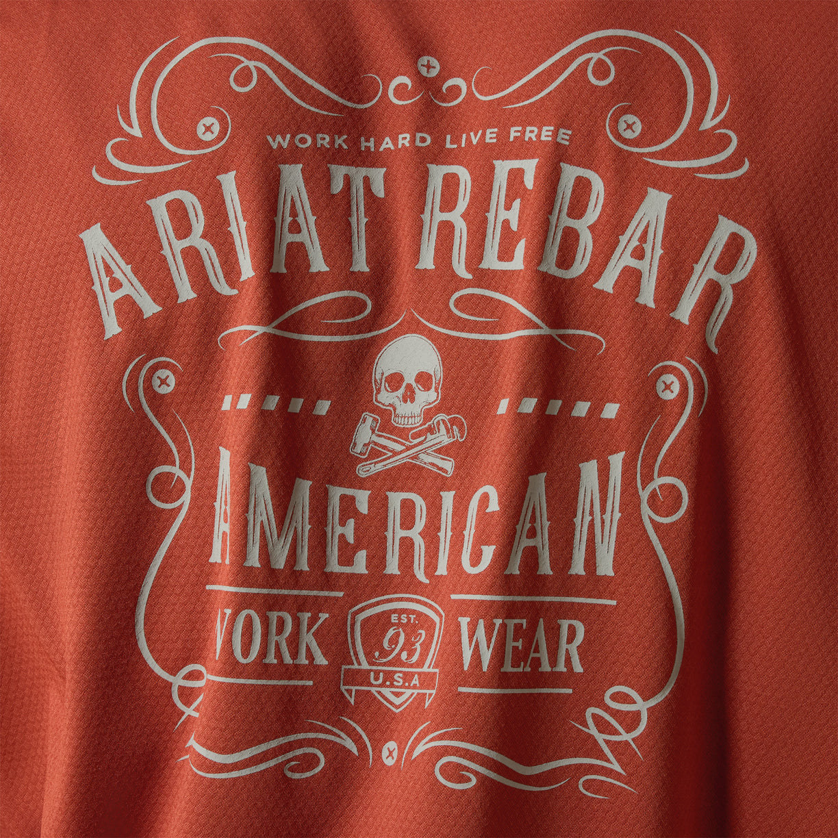 Rebar Heat Fighter Label Long Sleeve T-Shirt