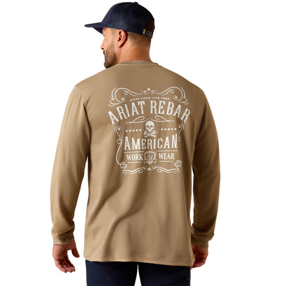 Rebar Heat Fighter Label Long Sleeve T-Shirt