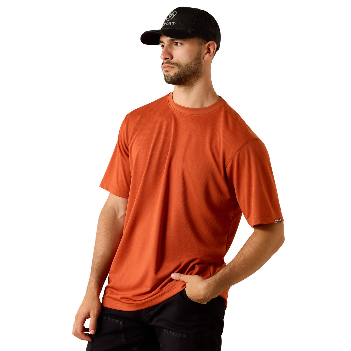 Rebar Heat Fighter Textured Logo T-Shirt