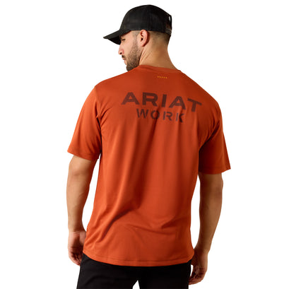 Rebar Heat Fighter Textured Logo T-Shirt