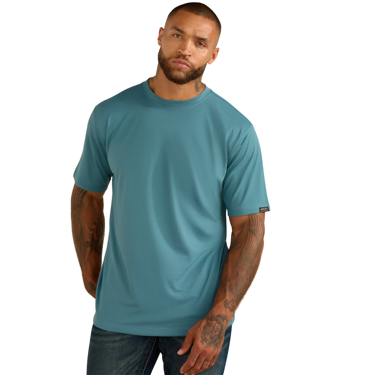 Rebar Heat Fighter Textured Logo T-Shirt