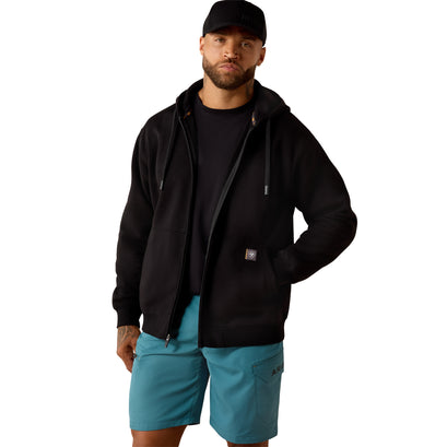 Rebar Lightweight Label Full Zip Hoodie