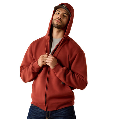 Rebar Lightweight Label Full Zip Hoodie