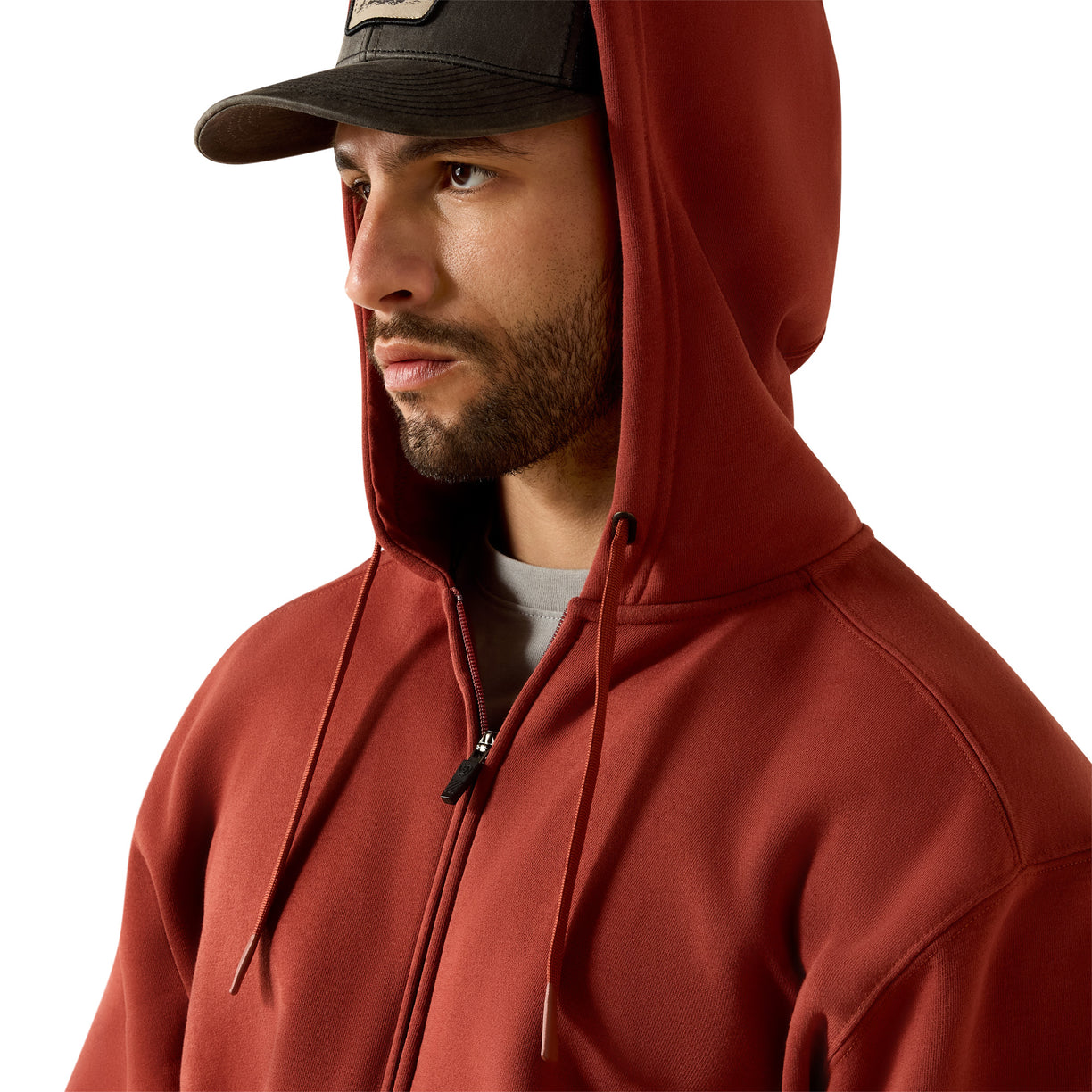 Rebar Lightweight Label Full Zip Hoodie