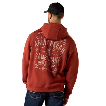 Rebar Lightweight Label Full Zip Hoodie