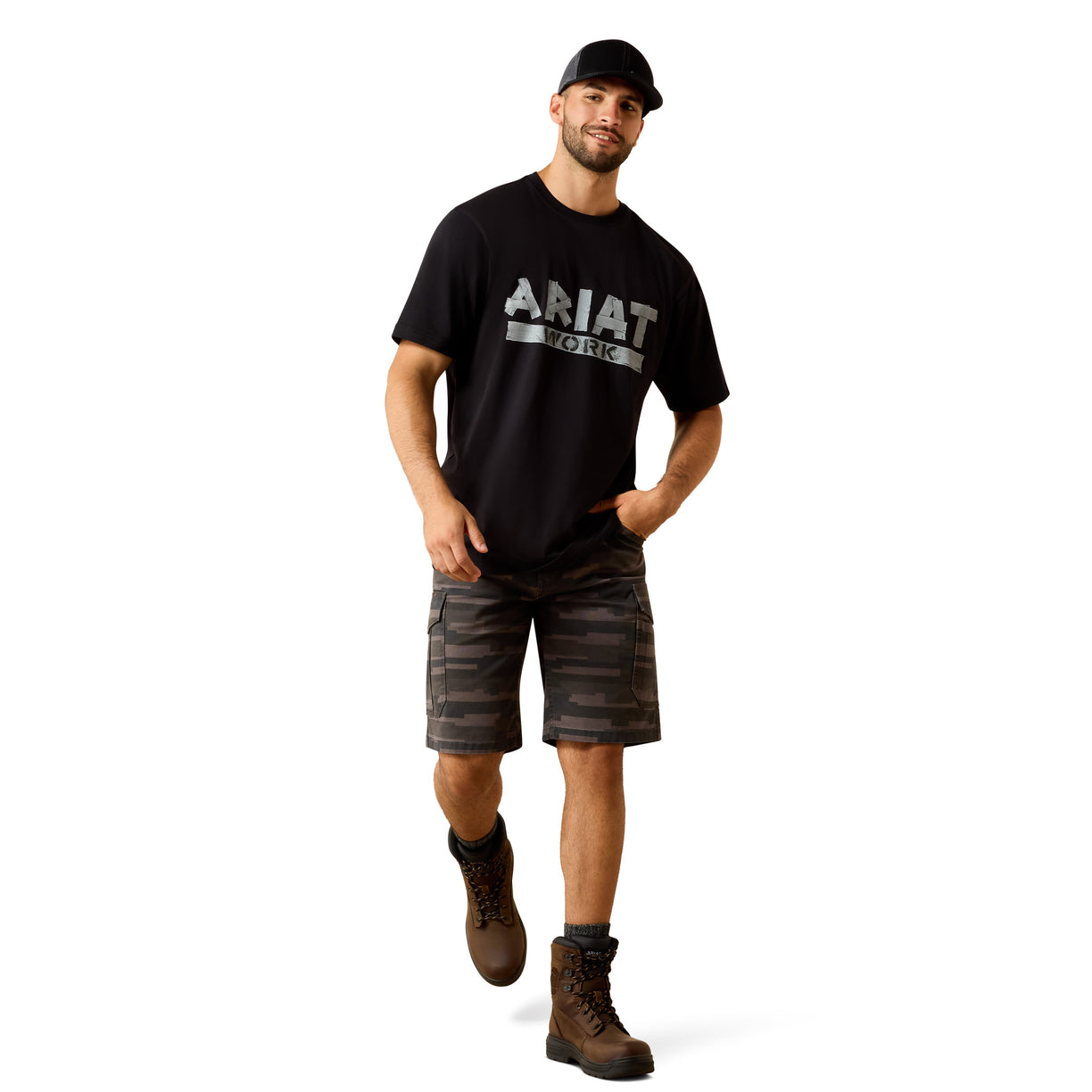 Rebar Cotton Strong Duct Logo T-Shirt