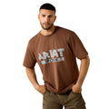 Ariat Rebar Cotton Strong Duct Logo T-Shirt in Pinecone brown