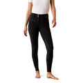Woman wearing the Ariat Tri Factor Allure Full Seat Breech in black