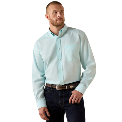 Wrinkle Free Solid Pinpoint Oxford Classic Fit Shirt