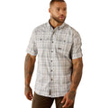 Ariat Rebar Made Tough VentTEK DuraStretch Work Shirt in Grey Plaid