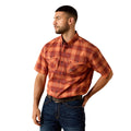 Ariat Rebar Made Tough DuraStretch Work Shirt in Orange Plaid