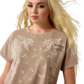 Paisley Boxy Crop T-Shirt