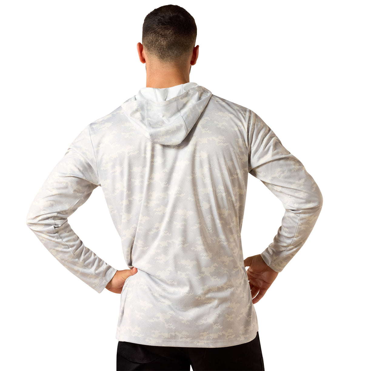 Rebar Sunblocker Printed Craft Hooded Long Sleeve T-Shirt