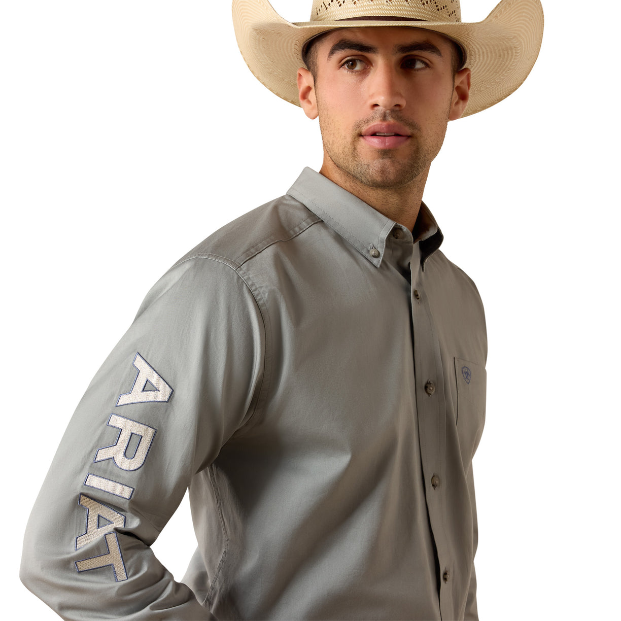 Team Logo Lightweight Twill Fitted Shirt