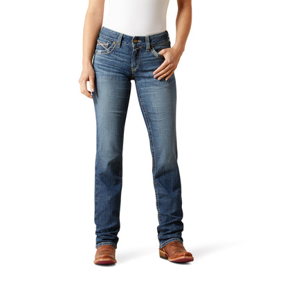 Mid Rise Estelle Straight Leg Jeans