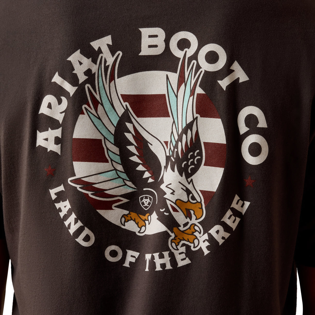 Ariat Boot Co logo t-shirt with an eagle design 