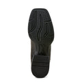 Black boot sole with Ariat branding on a white background