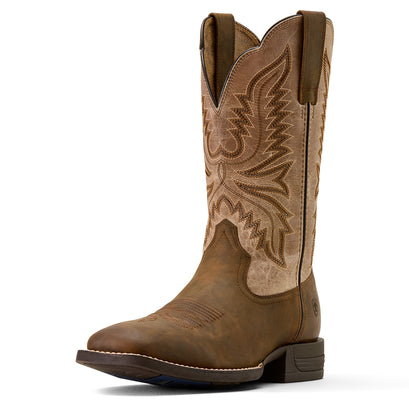 Brush Creek Wide Square Toe Cowboy Boot