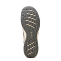 Brown and beige shoe sole with Ariat logo on a white background