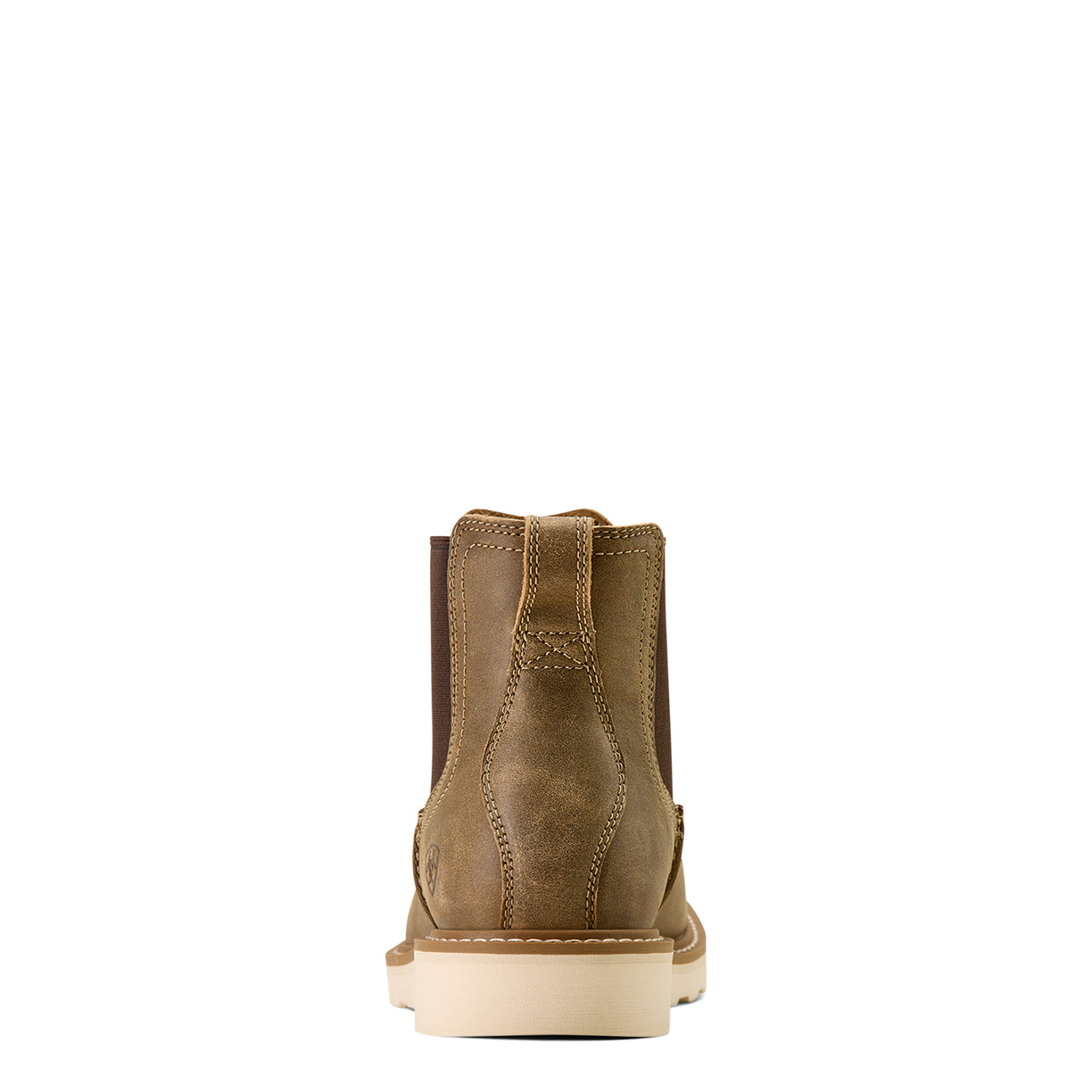 Brown suede ankle boot on a white background