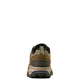 Brown and beige hiking shoe with Ariat branding on a white background