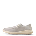 Light gray sneaker with a white sole on a white background