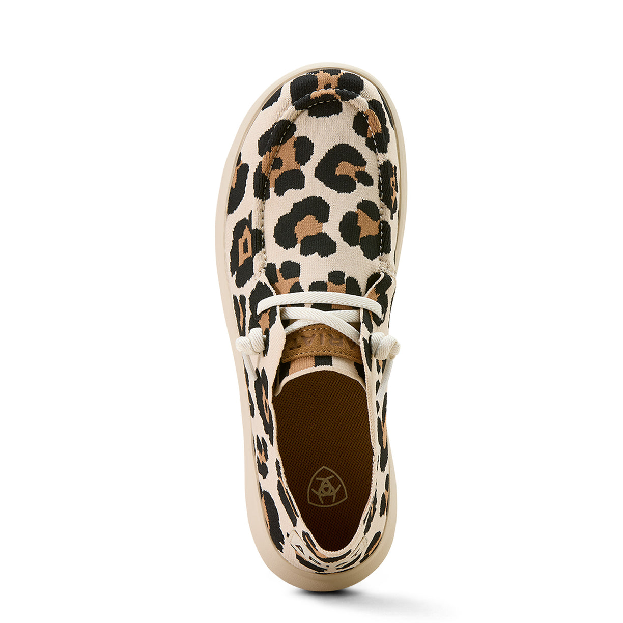 Leopard print sneaker on a white background