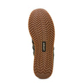 Close-up of a boot sole with Ariat branding on a white background