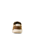 Brown sneaker with 'Ariat' branding on a white background